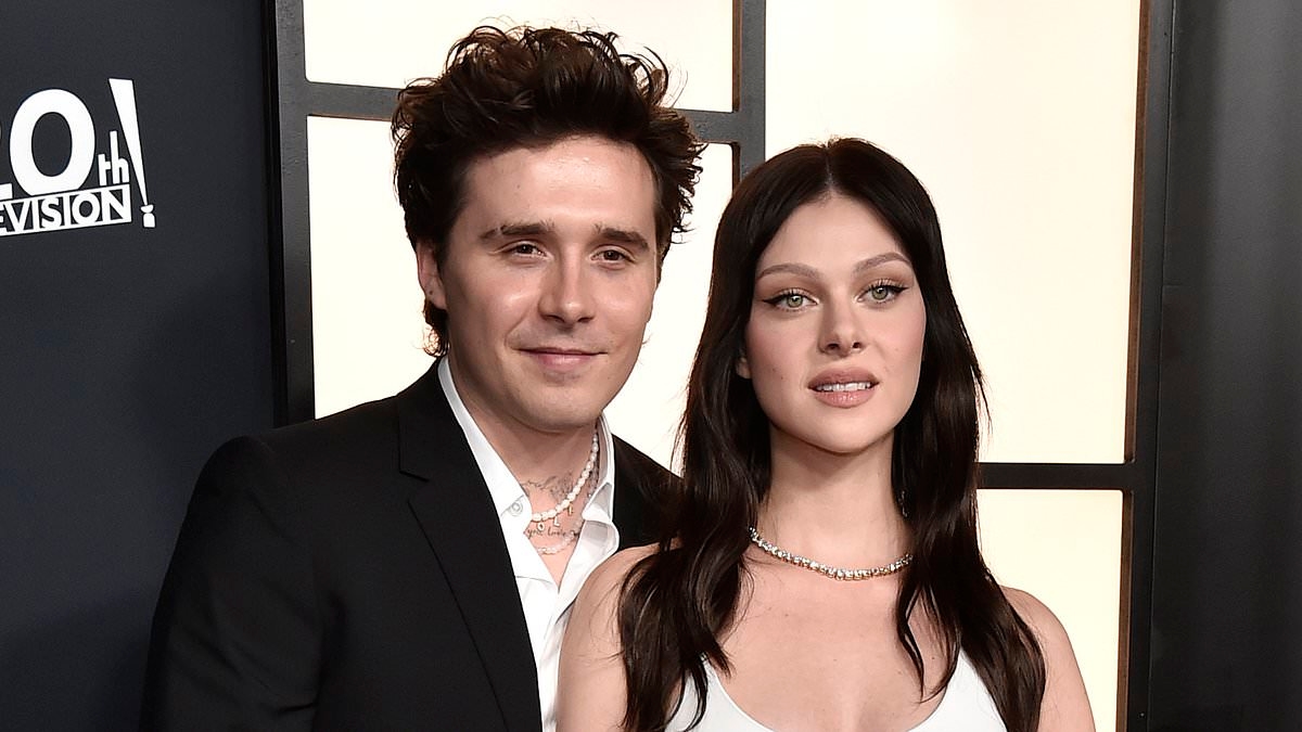 Brooklyn Beckham and Nicola Peltz renew their wedding vows three years after tying the knot - amid ongoing bitter feud with his family