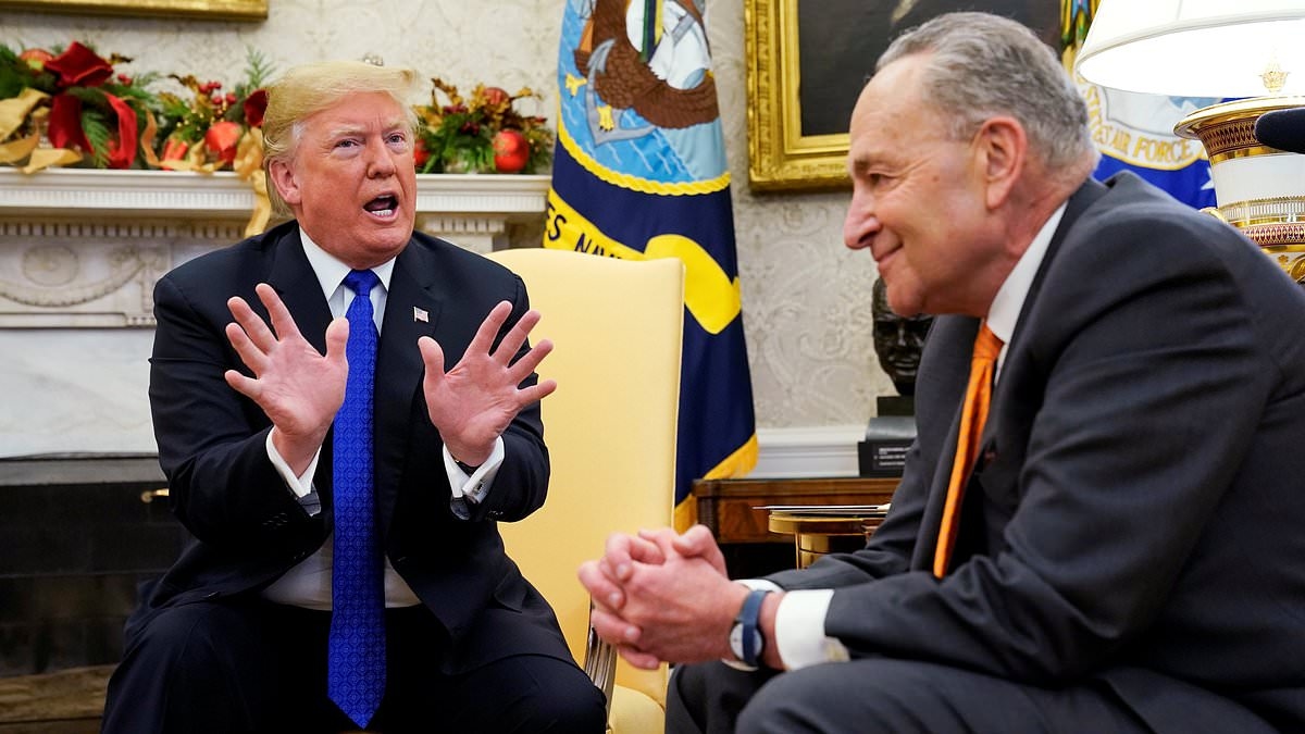 Donald Trump tells Chuck Schumer to 'go to hell' as tensions escalate in senate nominee deal funding