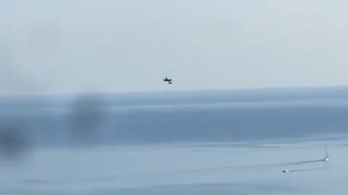 Former military fighter pilot and his son feared dead after Majorca plane crash into the sea