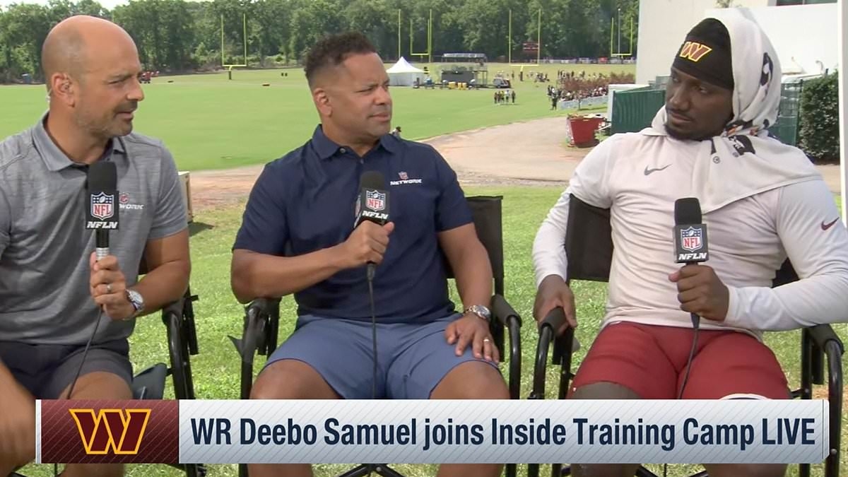 NFL star Deebo Samuel left fuming after interviewer spills secret live on air in painful exchange