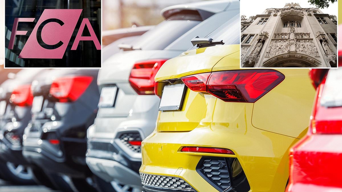 FCA reveals plans for car finance compensation scheme that could lead to payouts for millions of drivers