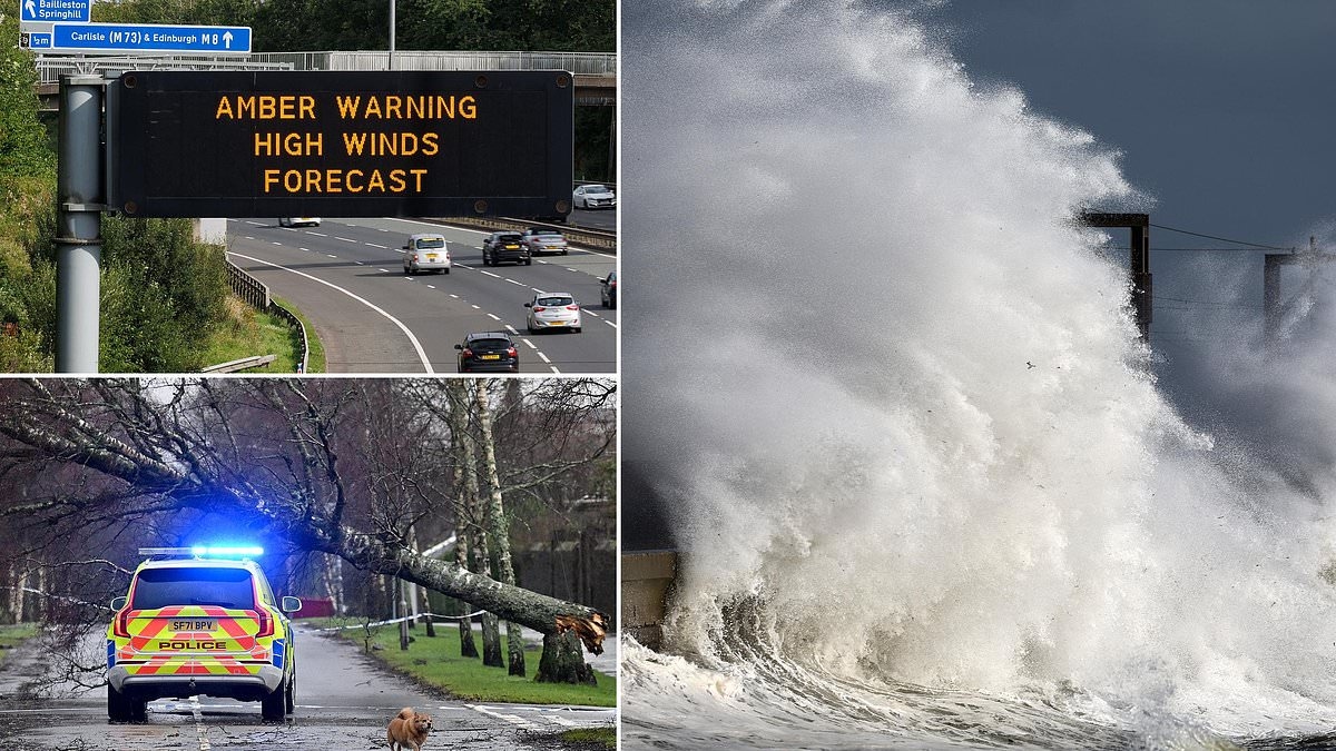 Scotland to be battered by hurricane-force summer storm as rail network shuts down ahead of 90mph winds