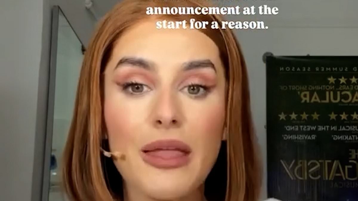 Amber Davies hits out at 'selfish' theatre goer for 'ruining' her West End performance in The Great Gatsby in furious online rant