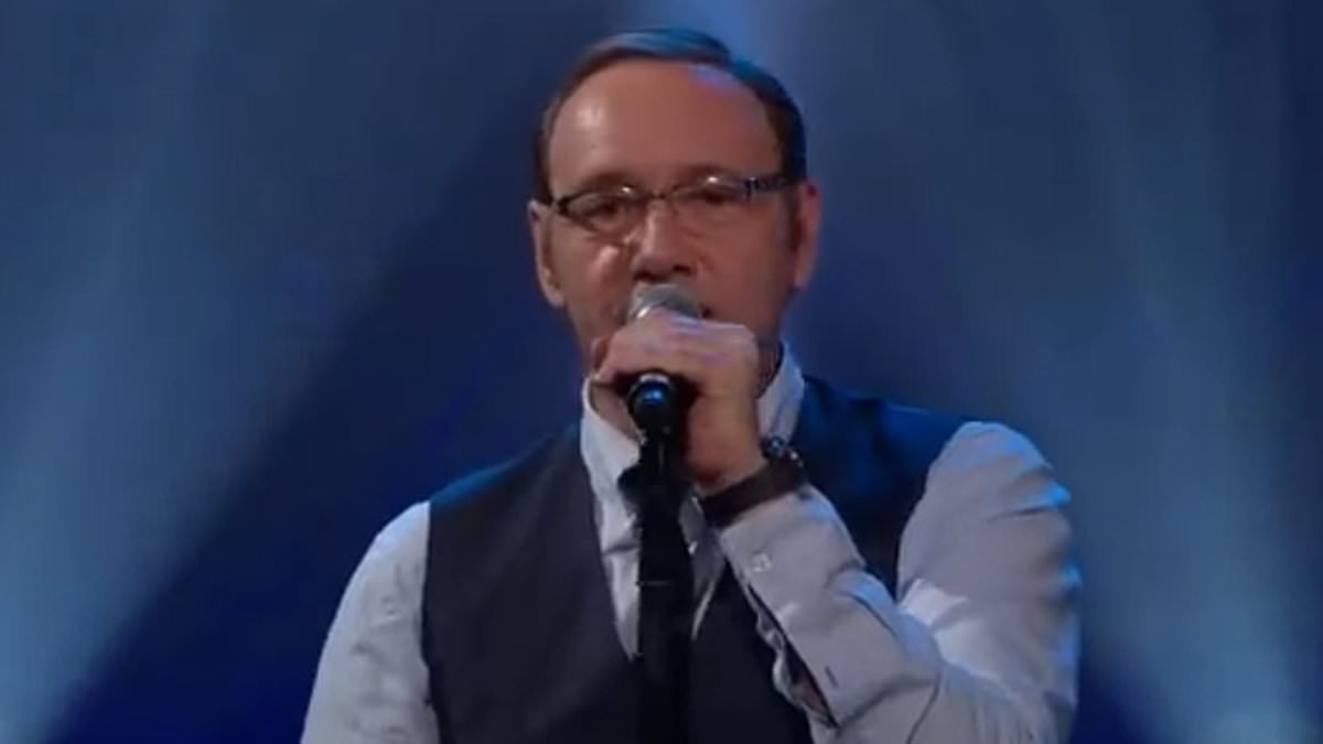 The start of the comeback? Outcast Hollywood star Kevin Spacey launches ambitious bid to claw back showbiz career... by singing in a big band at a Cyprus resort