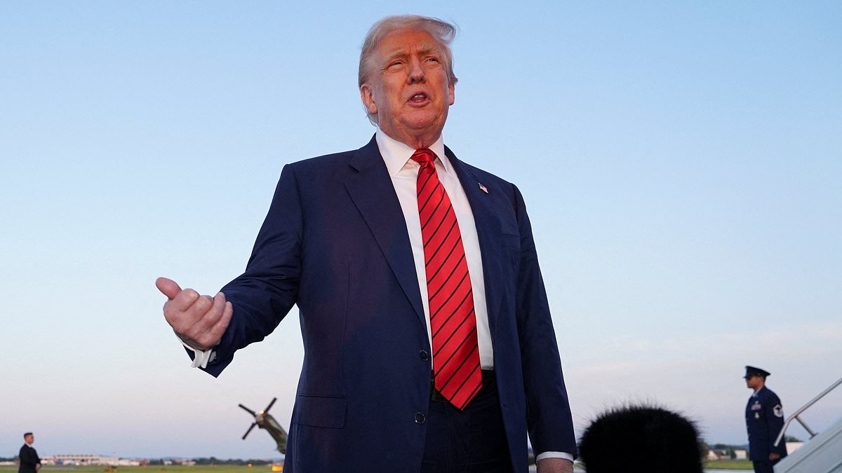 Trump says he 'loves Sydney Sweeney' as president responds to the actress's 'great jeans' advert controversy