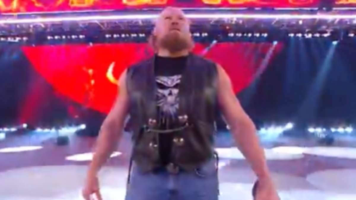 Brock Lesnar makes stunning return to WWE after two years in exile to confront John Cena at SummerSlam