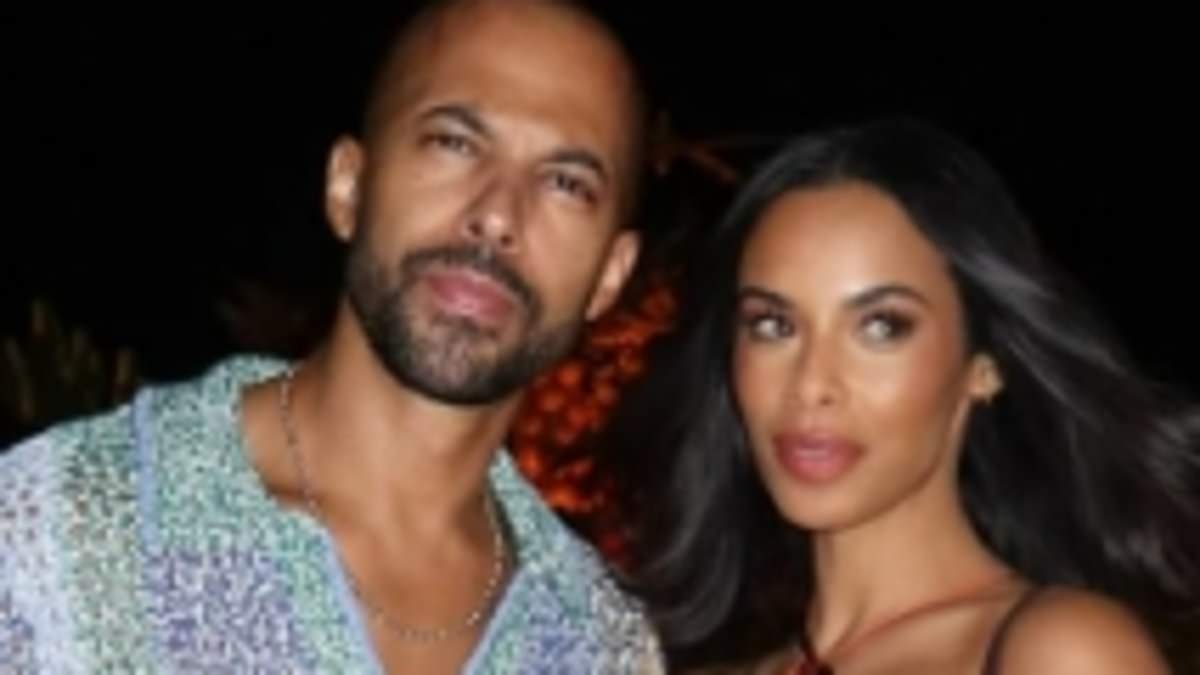 Rochelle Humes shows her support for Myleene Klass' ex Graham Quinn in beaming holiday snaps after her cheating accusations