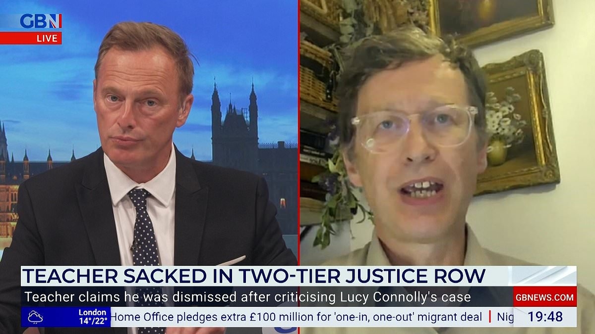Teacher, 56, who was dubbed 'Islamophobic' after labelling Lucy Connolly's prison sentence as 'two-tier policing' hits out and says he is fighting to clear his name