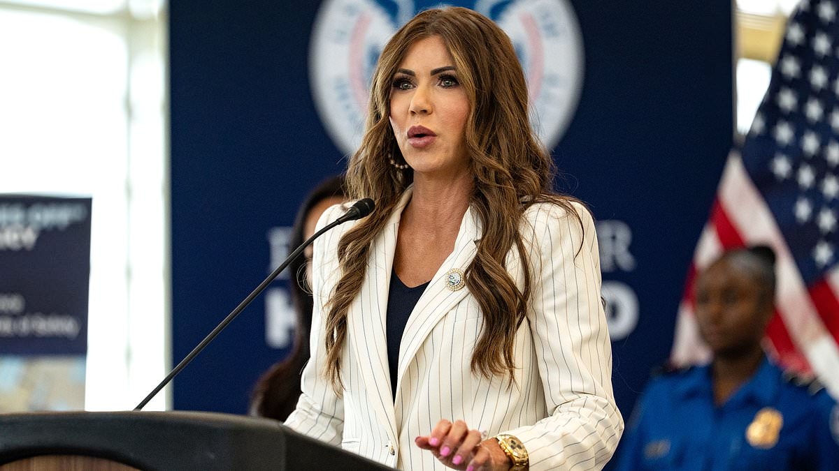 ICE Barbie Kristi Noem plots sequel to 'Alligator Alcatraz'... set at America's 'bloodiest' prison, where inmates battle raging beasts in the nation's last prison rodeo