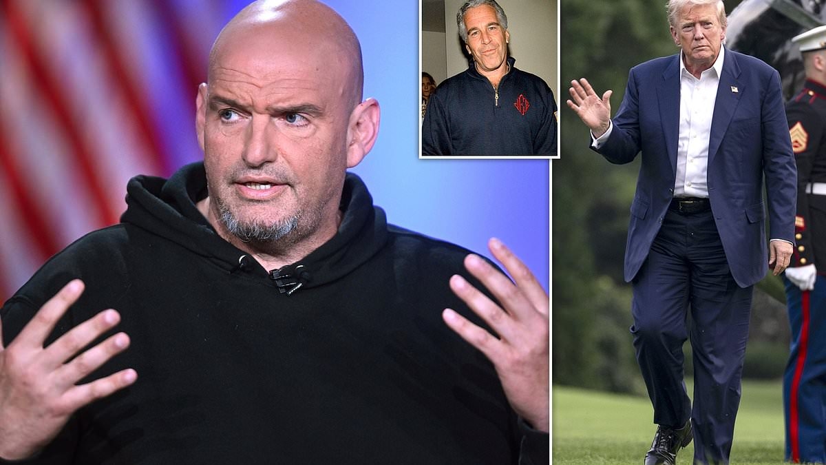 John Fetterman offers surprising take on Trump's Epstein files debacle as he breaks with his party