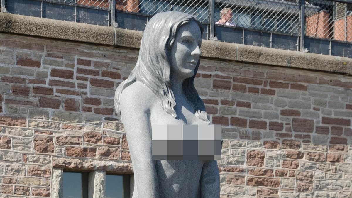 Mermaid statue be removed after sparking criticism over its breasts