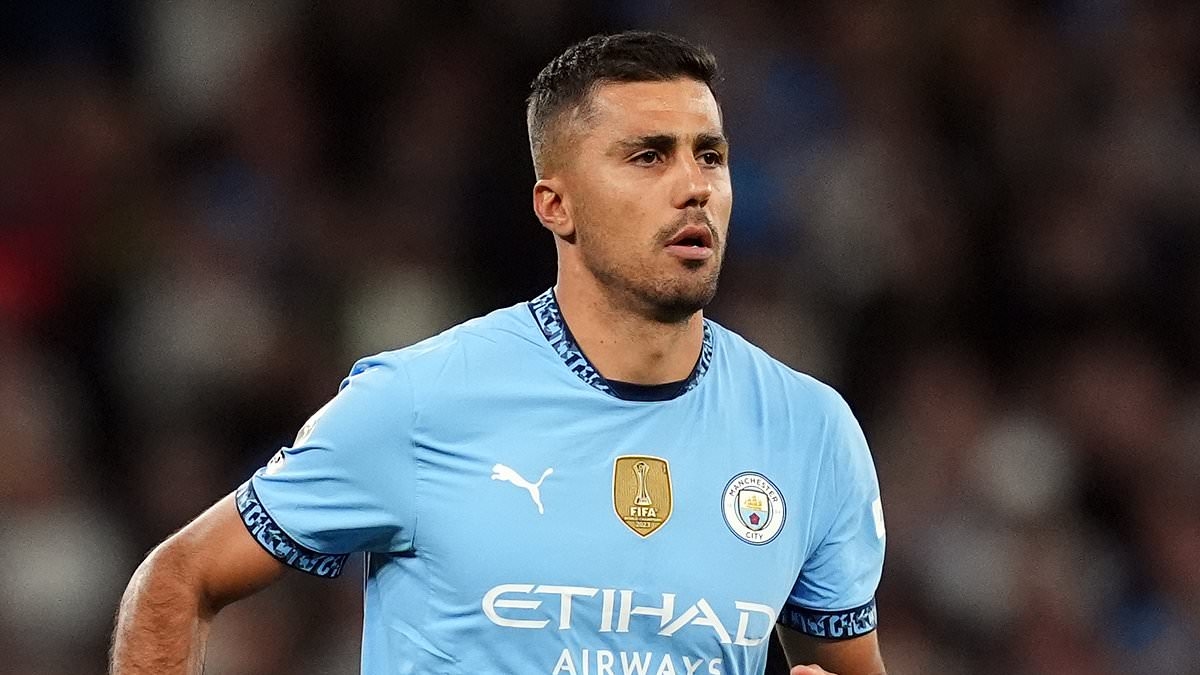 Man City receive Rodri boost after midfielder's injury concern as he faces race against time to be fit for Premier League season opener