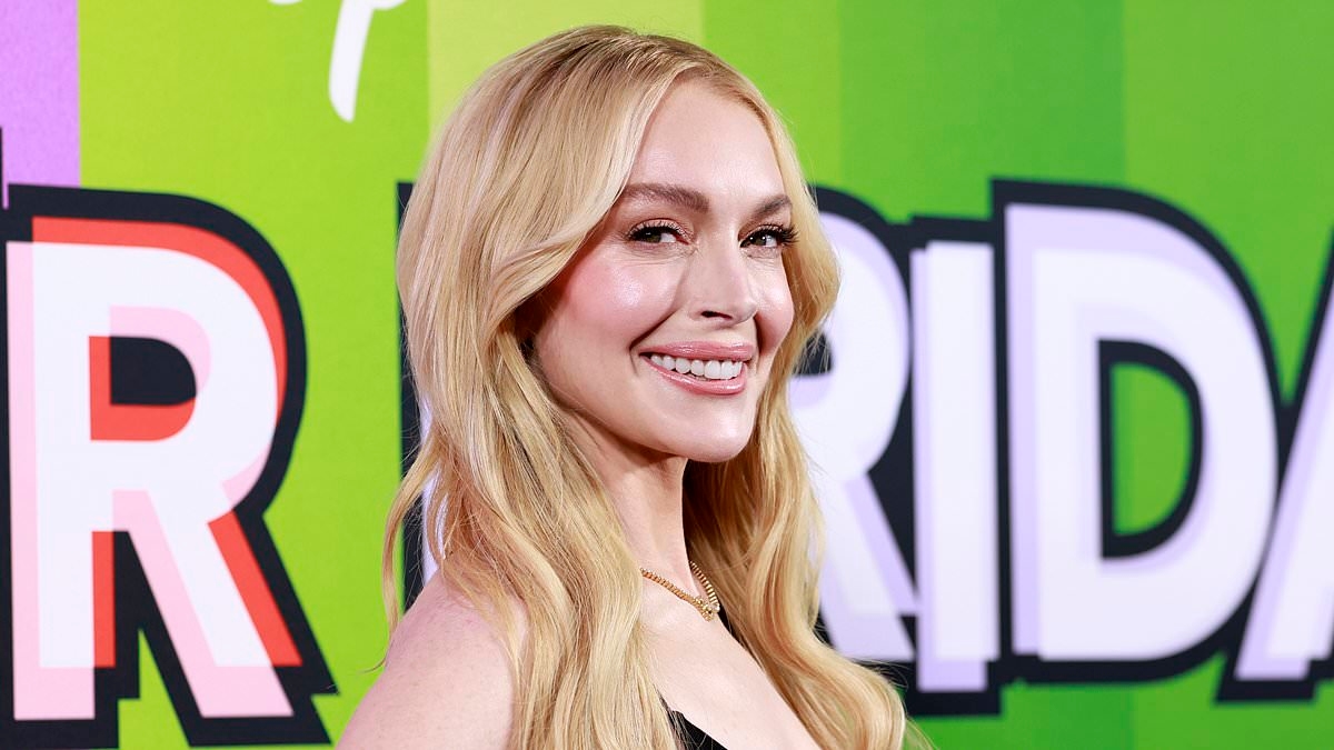 Lindsay Lohan shows off her line-free visage and trim pins in daring sheer frock alongside Jamie Lee Curtis at Freakier Friday premiere in Sydney