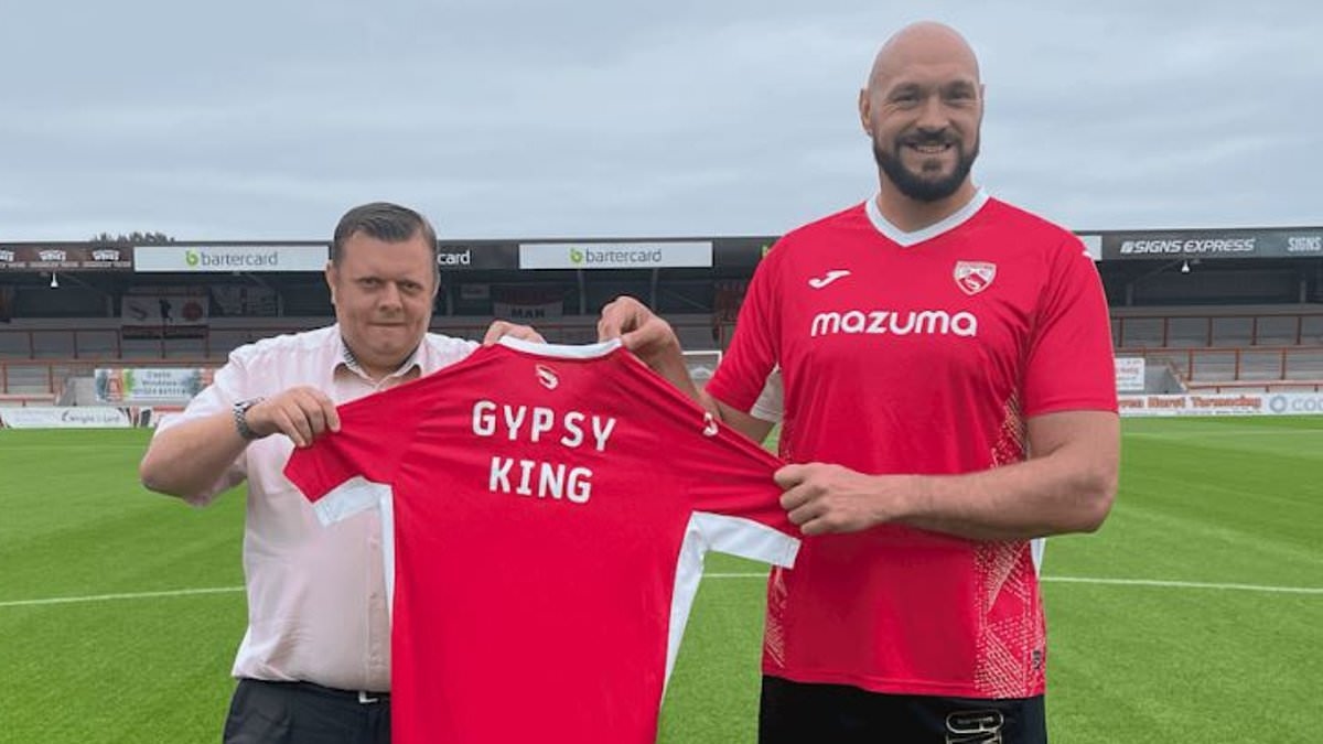 Tyson Fury is called out for radio silence with his hometown club on the brink of extinction - after previously saying he wanted to buy them to 'throw millions at them and keep them going up'