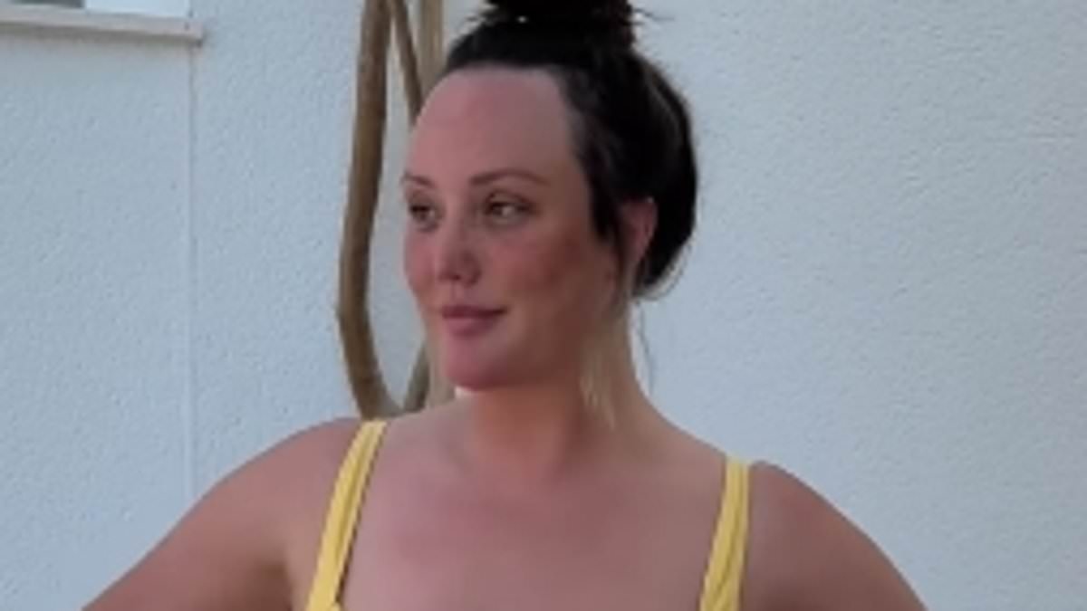 Charlotte Crosby shows off her amazing figure as she models an array of stylish bikinis during sun-soaked family holiday in Spain