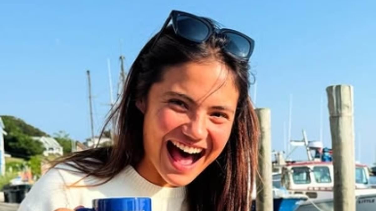 Emma Raducanu beams in sunny getaway as she enjoys impromptu holiday before teaming up with Carlos Alcaraz at the US Open