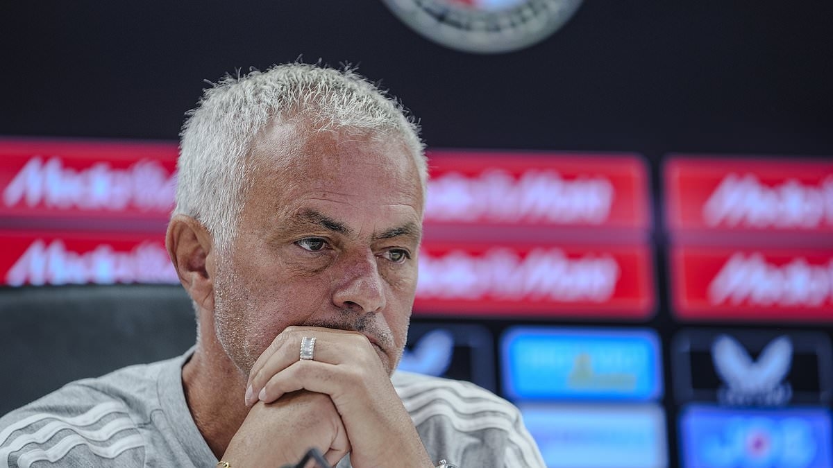 Jose Mourinho fights back tears during tribute to his Champions League winning Porto captain Jorge Costa