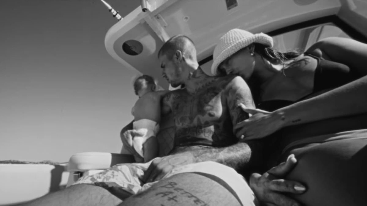 Justin Bieber's son Jack Blues makes his music video debut for Yukon as he bonds with parents in sweet footage