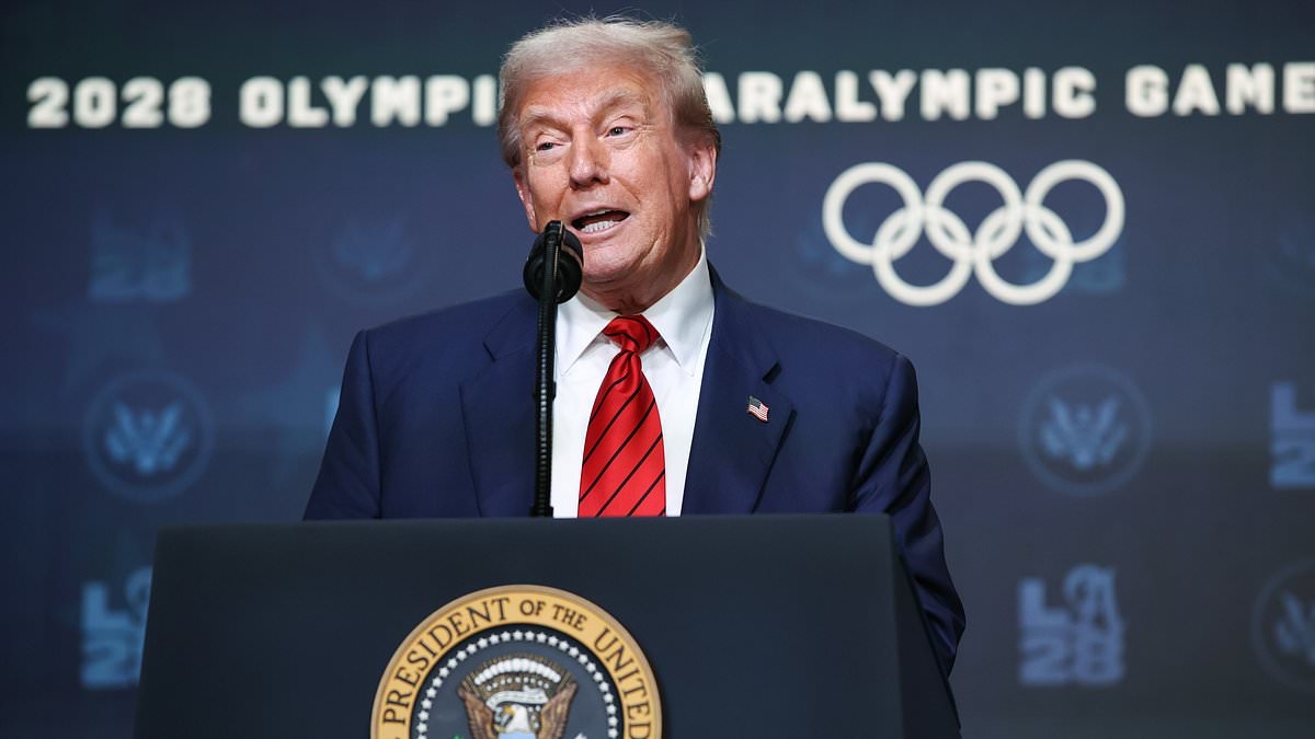 Donald Trump unveils 'very strong' testing to stop male athletes sneaking into women's sports at 2028 Olympics