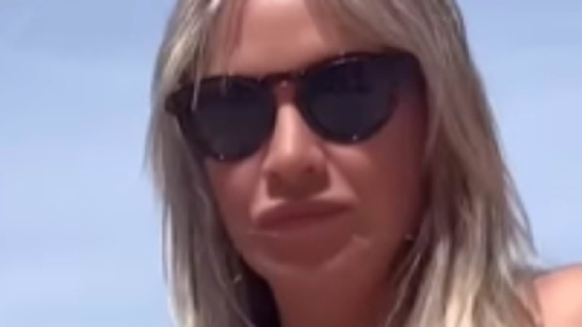 Chloe Madeley flaunts her gym-honed figure as she poses TOPLESS for a very racy snap during sun-soaked holiday in France