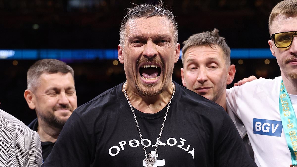 Oleksandr Usyk 'draws up three-man shortlist' for next opponent that includes Jake Paul - but undisputed champion WON'T face YouTuber in a boxing ring