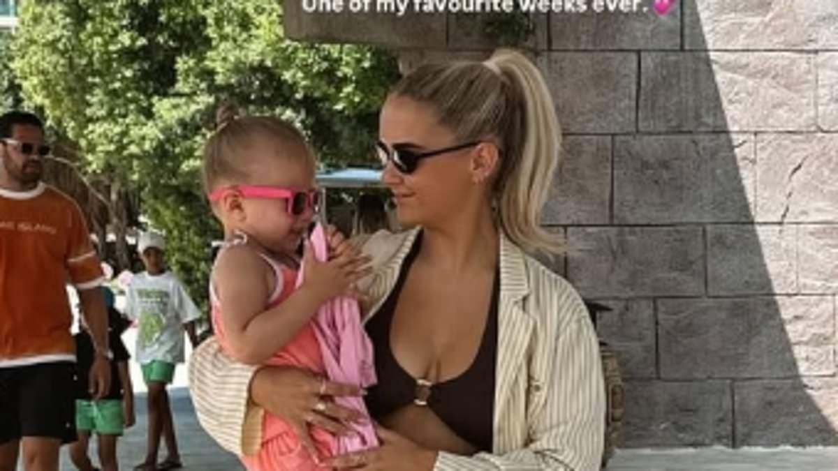 Molly-Mae Hague soaks up the sun on family holiday in Turkey with Tommy Fury and their daughter Bambi after facing backlash for saying she 'hasn't done one fun thing all summer'