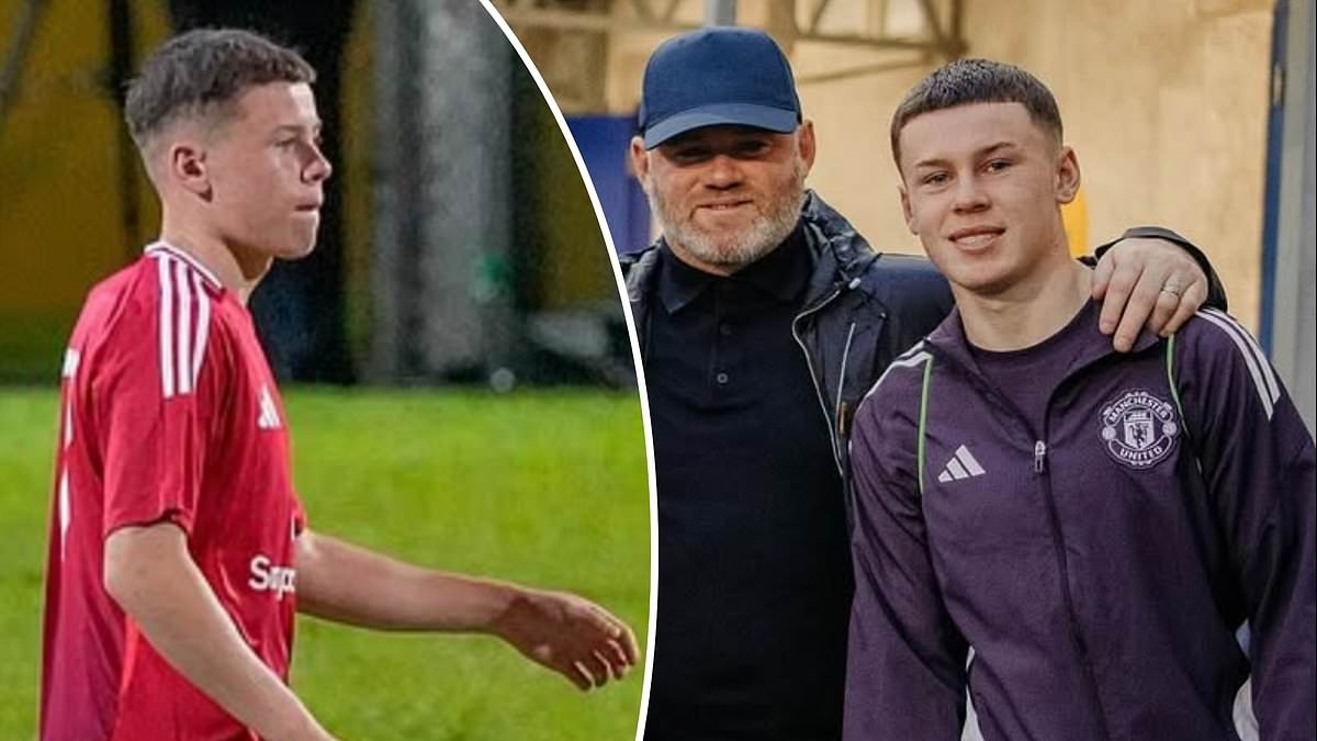 Wayne Rooney's son Kai bumped up three age levels as he is named in Man United squad for international tournament featuring PSG