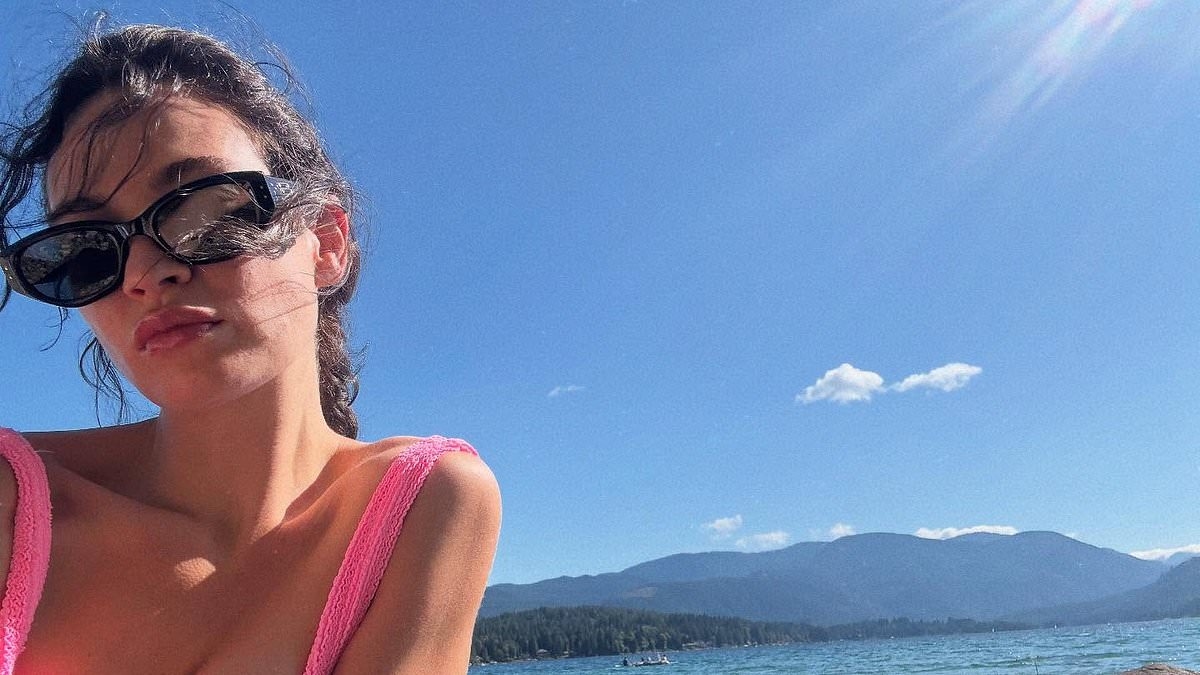 Lily James strips naked in the Canadian wilderness as she celebrates the end of filming new thriller