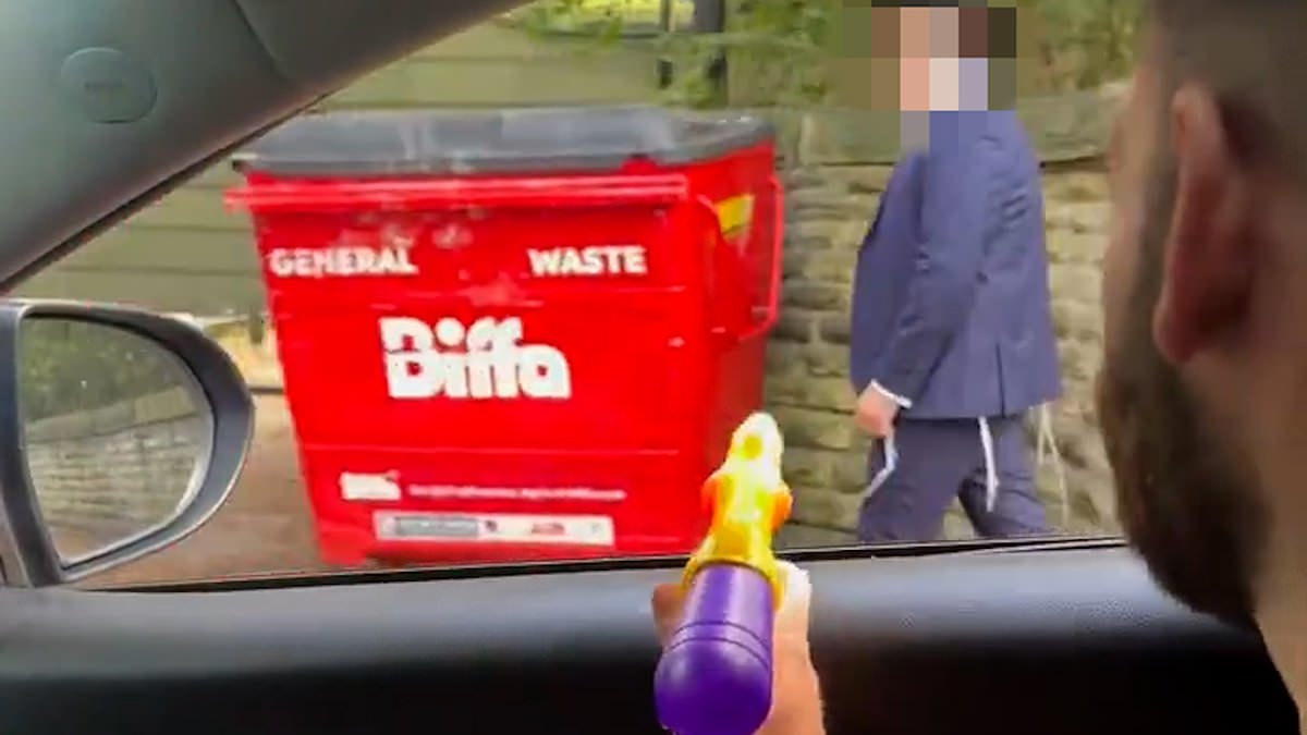 Men 'who filmed themselves targeting Orthodox Jews with water pistols' are arrested on suspicion of racist hate crime