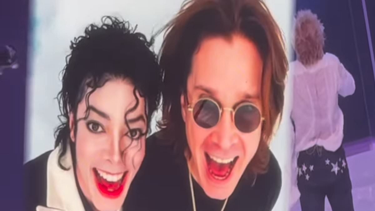 Rod Stewart's controversial AI tribute of Ozzy Osbourne with late stars including Michael Jackson, Prince and Amy Winehouse sparks backlash from fans who claim rocker's performance was a 'disgusting new low'