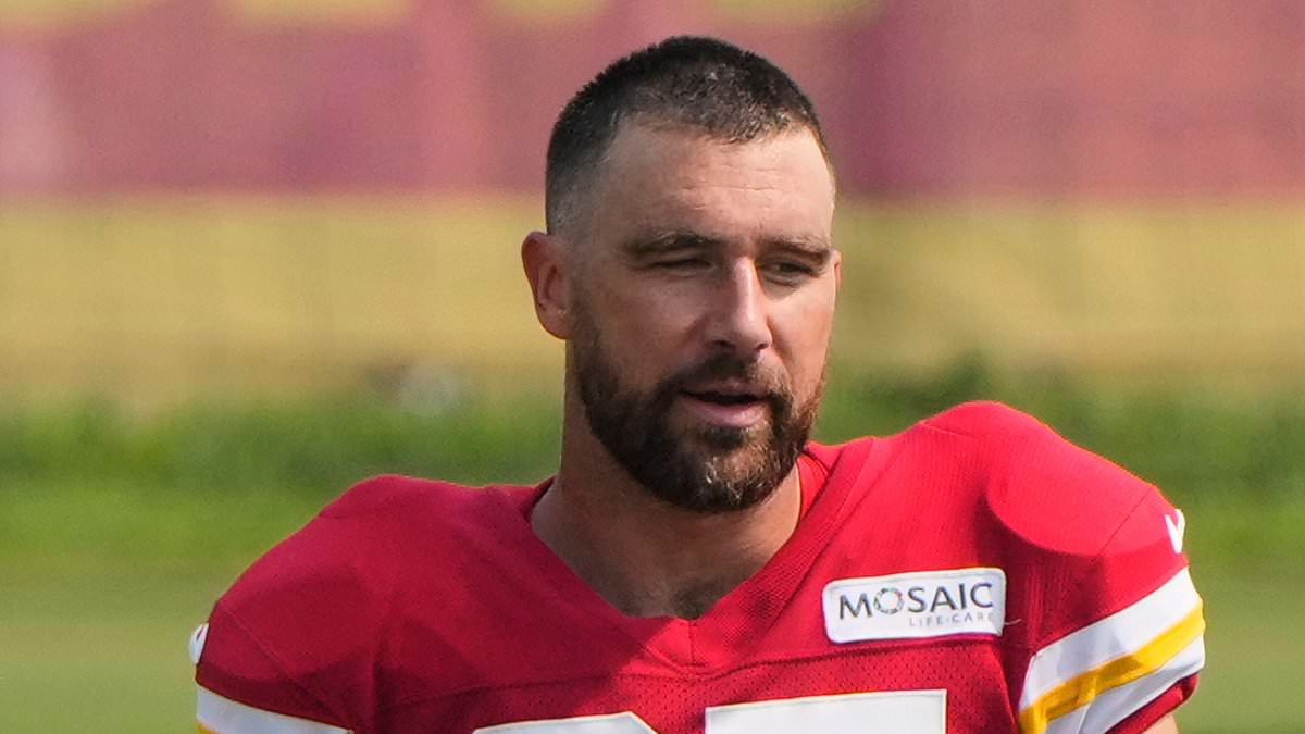 Secret Travis Kelce message that sends Swifties into meltdown at Chiefs camp