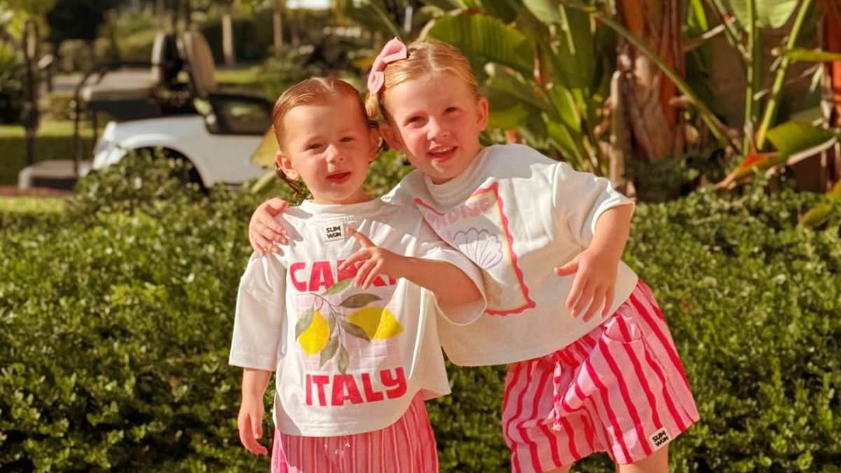 Stacey Solomon shares adorable photos of her daughters, Rose, three, and Belle, two, as she gives an insight into their family holiday