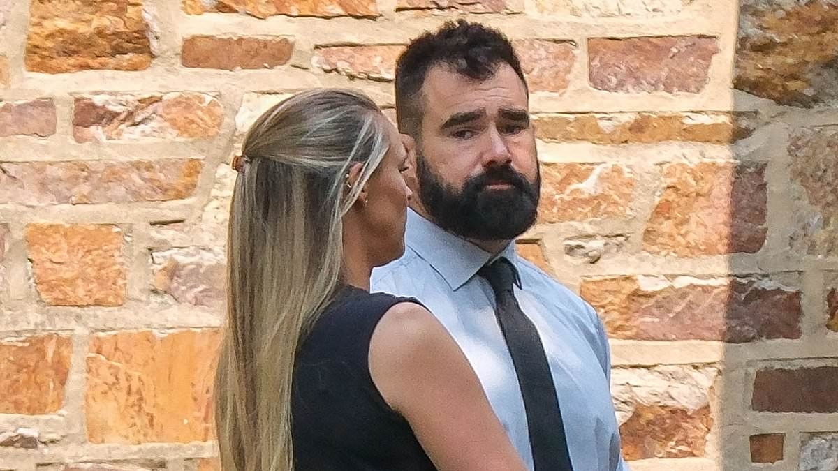 Jason and Kylie Kelce attend funeral of dad Ed's girlfriend... but Travis and Taylor Swift are nowhere to be seen