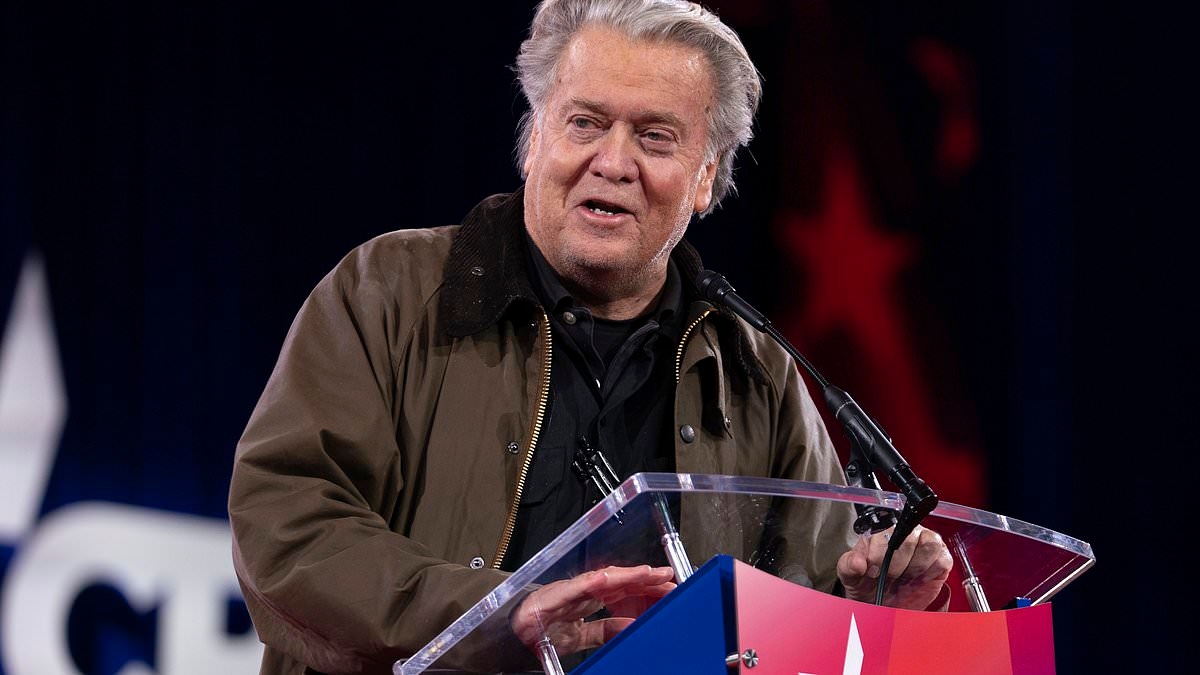 Steve Bannon is secretly plotting a sensational run for president in 2028 ... and he's already knifing his likely rival: 'I created him'