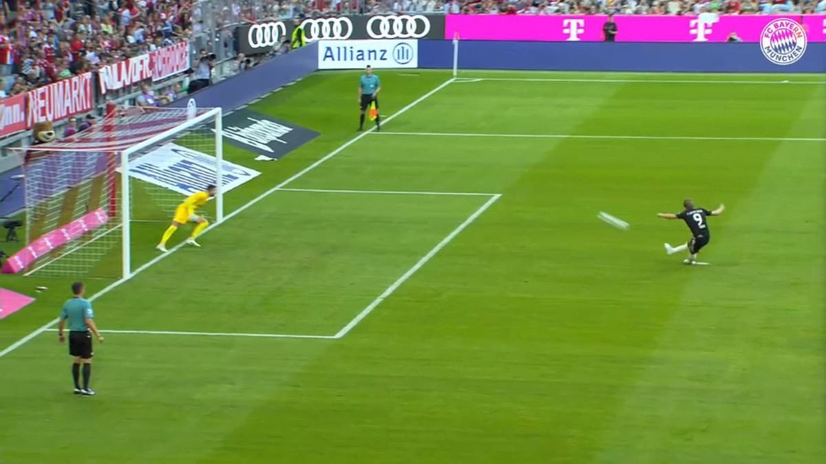 Harry Kane SKIES his penalty against Tottenham after scoring the opener in Bayern Munich's pre-season clash against his former club