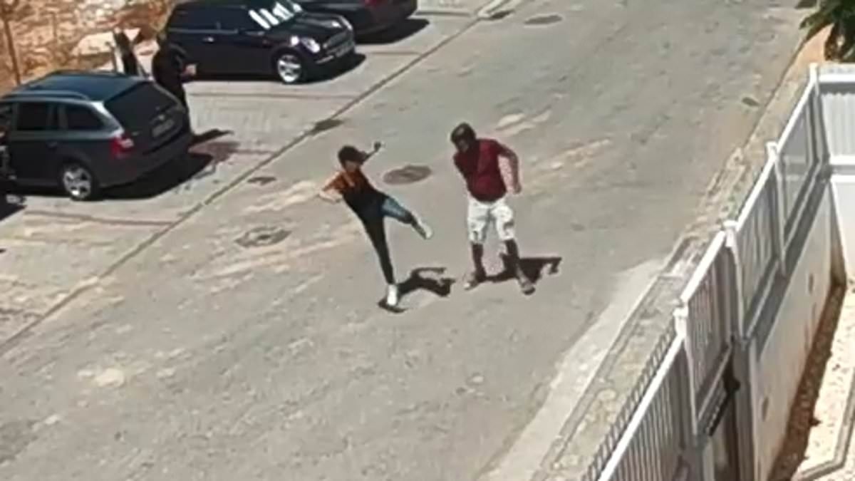 America's Next Top Model winner Lisa D'Amato caught on video attacking estranged husband and smashing car with golf club in explosive divorce clash