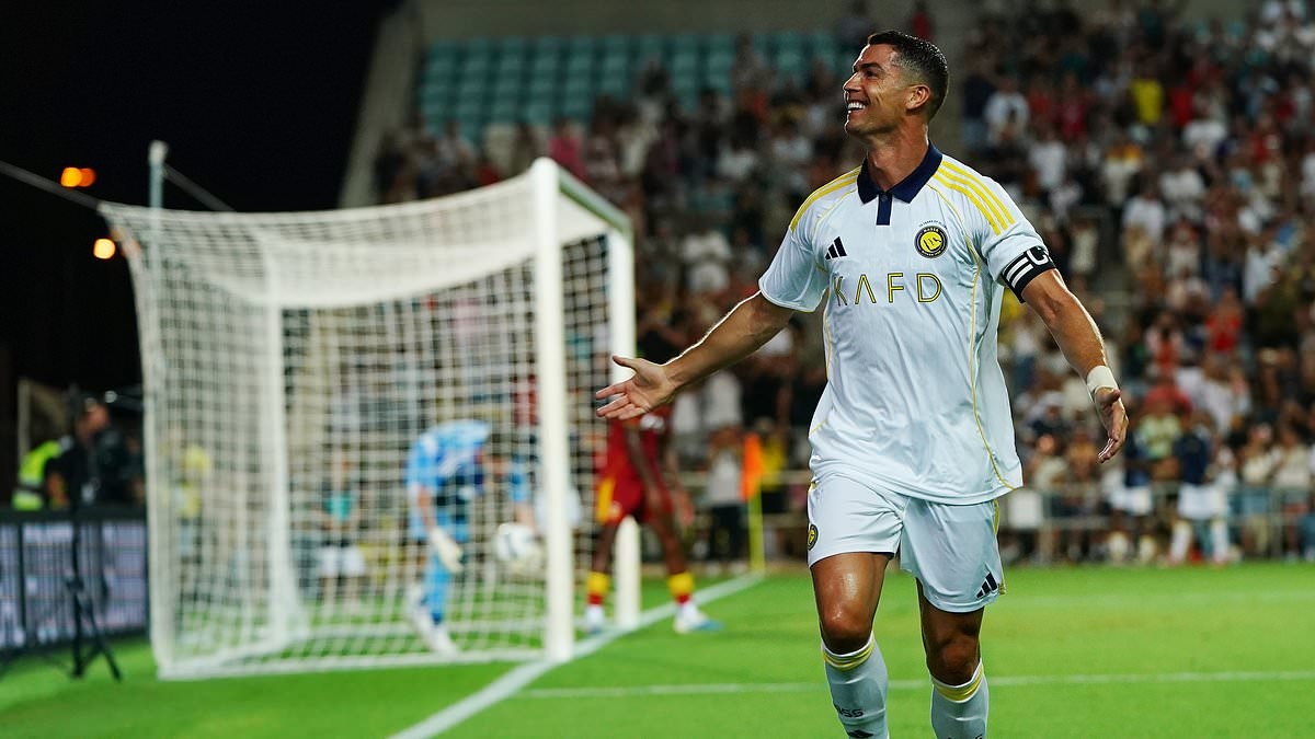 Cristiano Ronaldo marks 'landmark anniversary' with stunning hat-trick in thumping Al-Nassr win - as £26m signing Joao Felix dazzles for new side