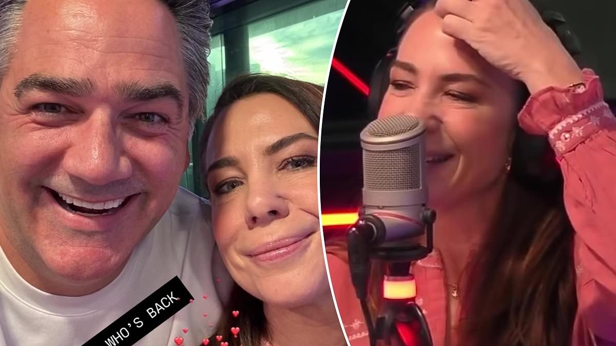 Kate Ritchie makes surprise return to airwaves after taking time off to focus on her mental health following public meltdown