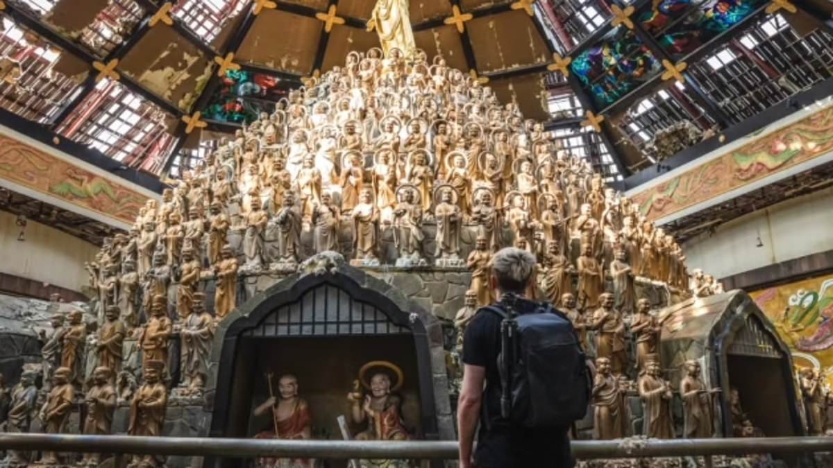 Inside the eerie abandoned hotel in Japan - which once used to be a religious-themed amusement park