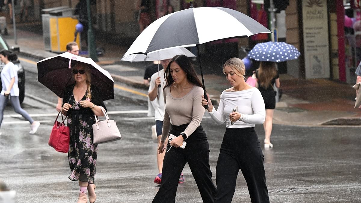 Millions of Aussies to be hit by a rain cloud the size of Western Australia