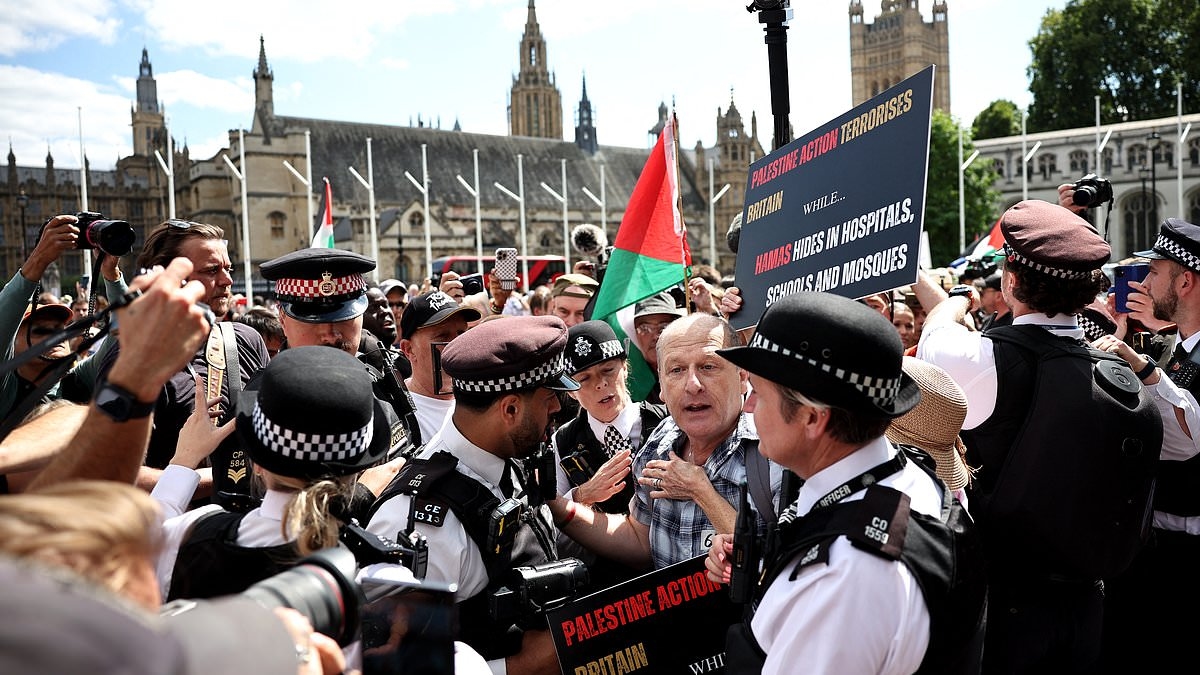 Former Guantanamo Bay detainee Moazzam Begg among 200 arrested in police crackdown on Palestine Action supporters at Parliament Square