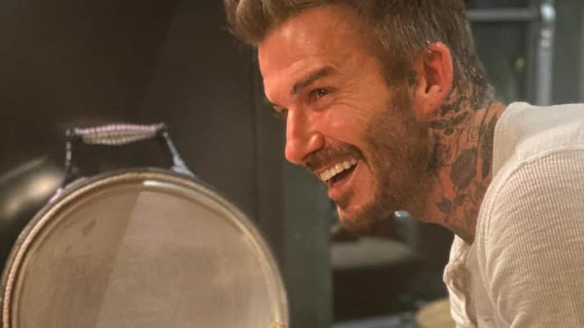 TALK OF THE TOWN: Becks may have splashed out on a lavish birthday dinner - but when it comes to gravy, he's a Bisto kid at heart