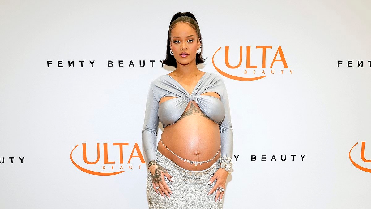 Only stars like Rihanna can get away with baring a baby bump, study finds