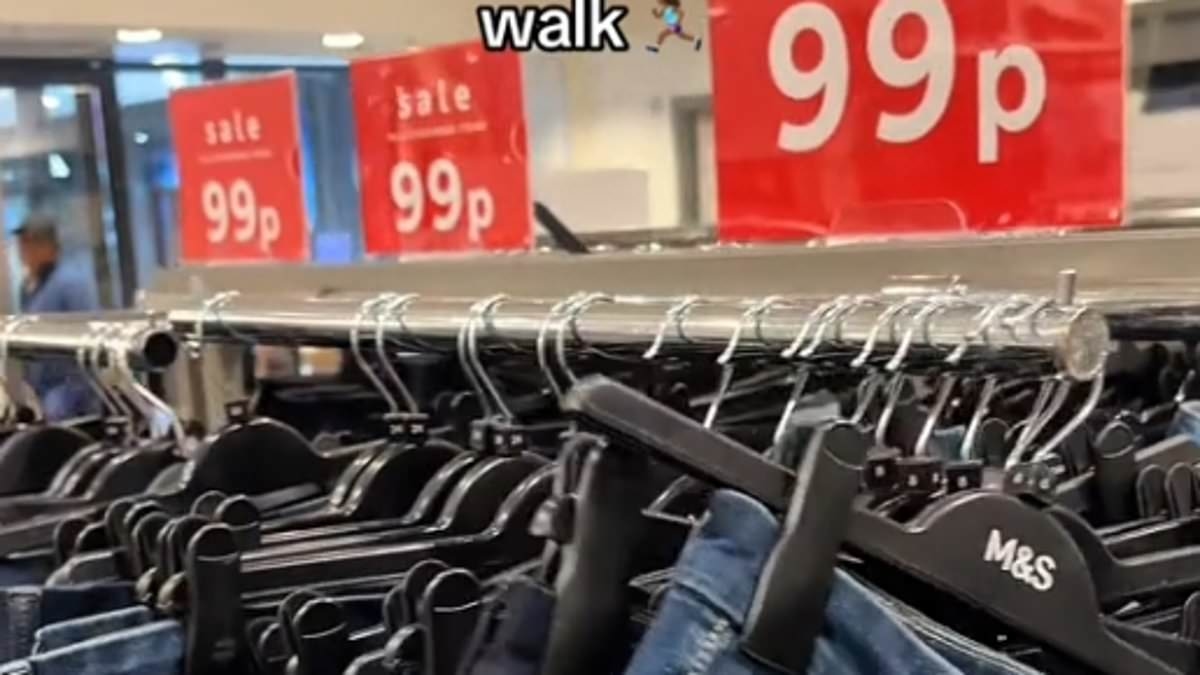 Shoppers rush to major supermarket to shop huge clothing sale with items reduced to as little as 99p