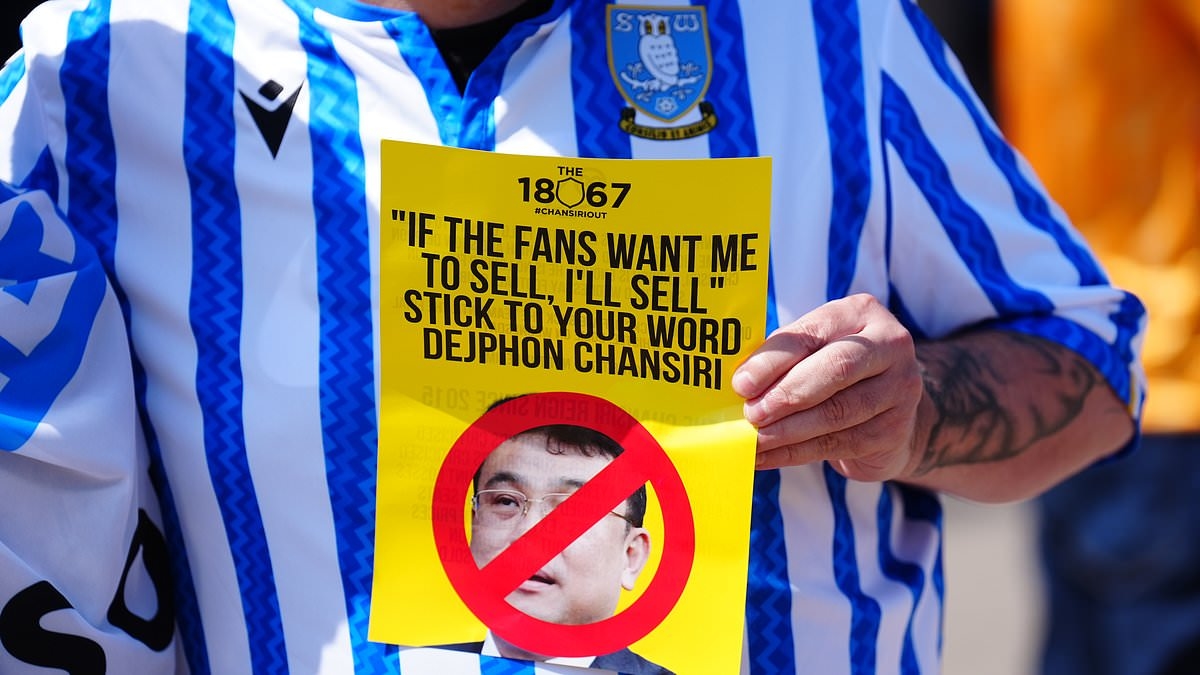 Sheffield Wednesday fans stage fiery protest against owner Dejphon Chansiri before Leicester clash as financial crisis deepens and unpaid staff spark calls for sale