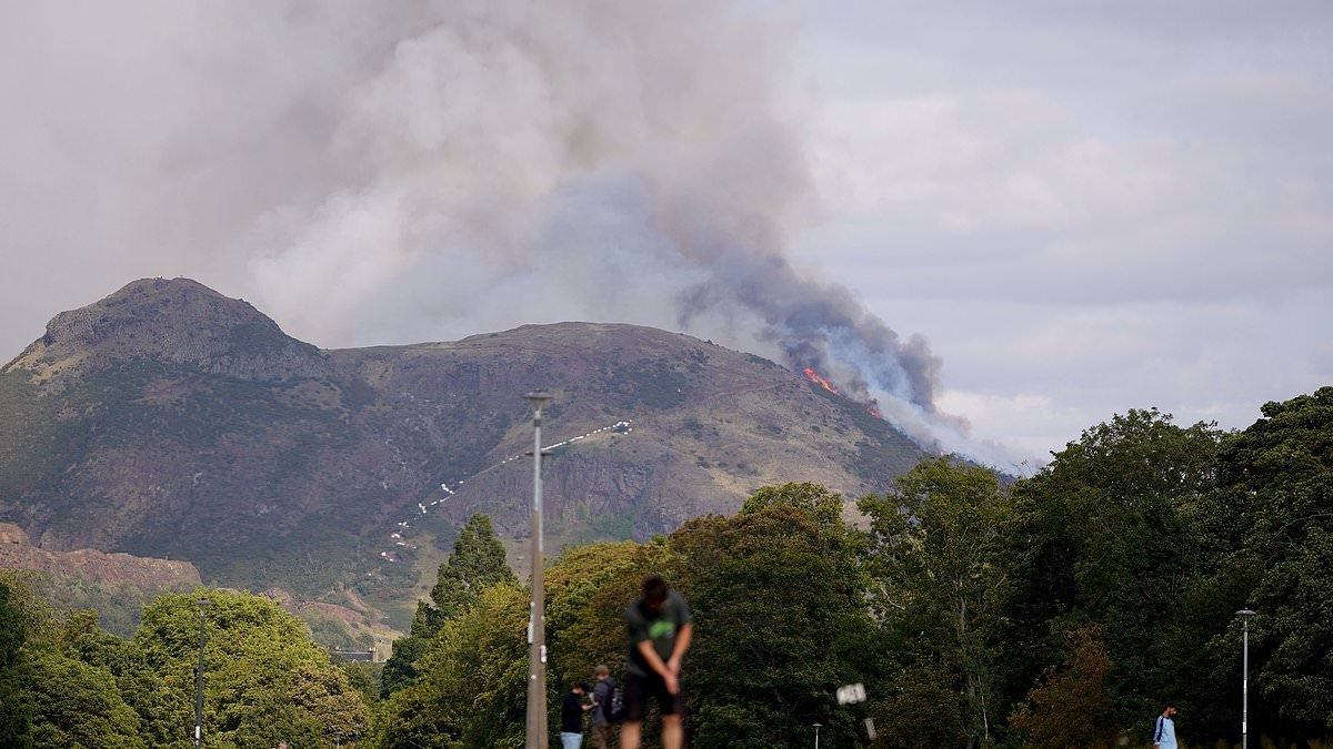 Arthur's Seat fire: Crews battling blaze at iconic Scottish landmark as witnesses tell of 'visitors fleeing hill on foot'