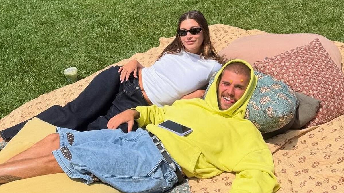 Justin Bieber beams in PDA-filled snaps with wife Hailey after airing marriage woes in new album