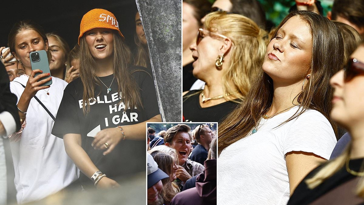 The unseen photos from Princess Isabella's wild festival day in THAT X-rated t-shirt - as fans argue over her and older brother Prince Christian 'letting loose'