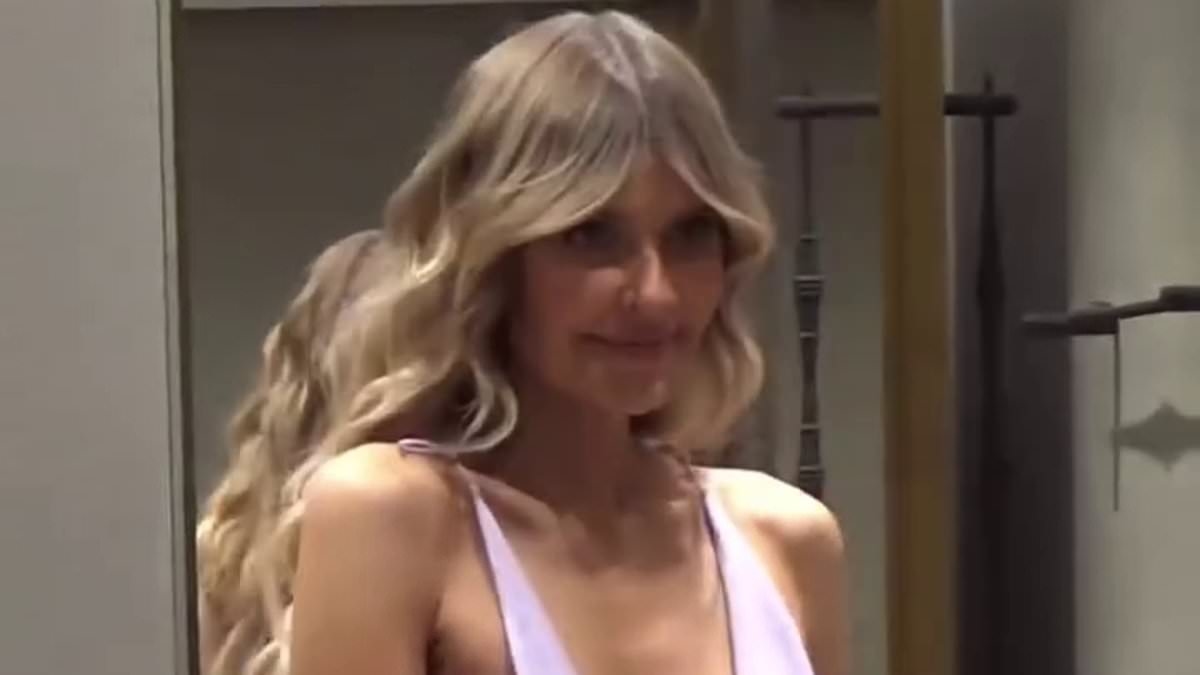 Fashion influencer gets slammed as she goes braless in 'hideous' designer dress