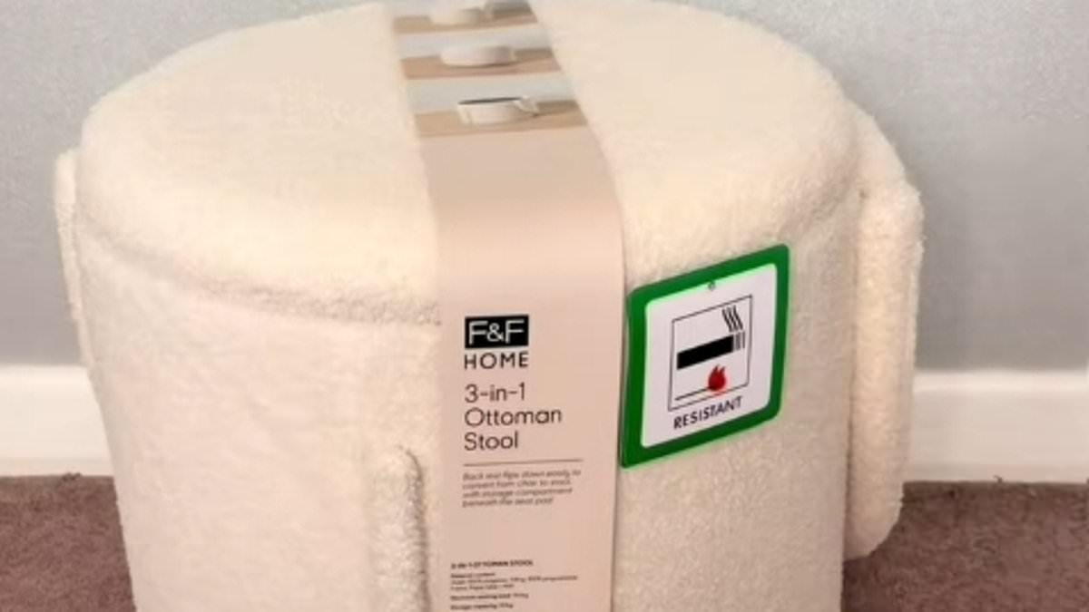 Shoppers go wild for Tesco's £35 3 in 1 ottoman chair as it's finally back in stock - but it's selling out fast